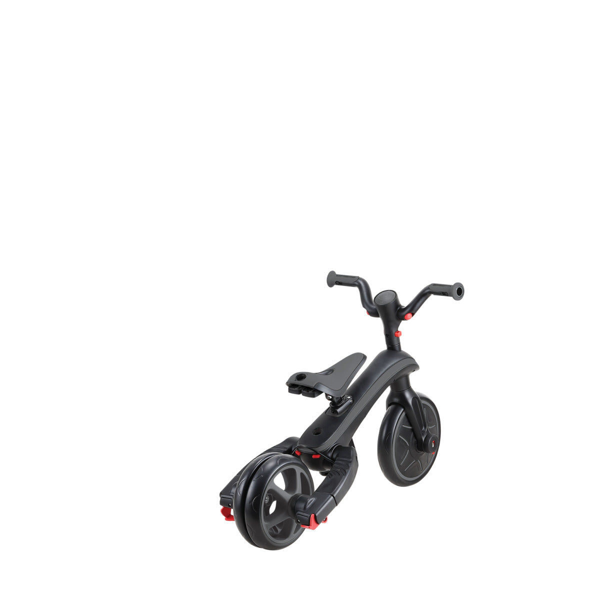 Globber Trike Explorer 4-in-1 Aufsitzlaufrad – faltbar, Push & Pedal, Pedal-Freilauf – ab 10 M. – schwarz/grau