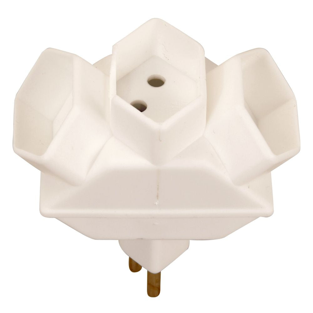 M. Schönenberger Schönenberger Steckdosenleiste, 3×T13, 2×USB, ohne Schalter, Kinderschutz, Eingang T12 – Weiss