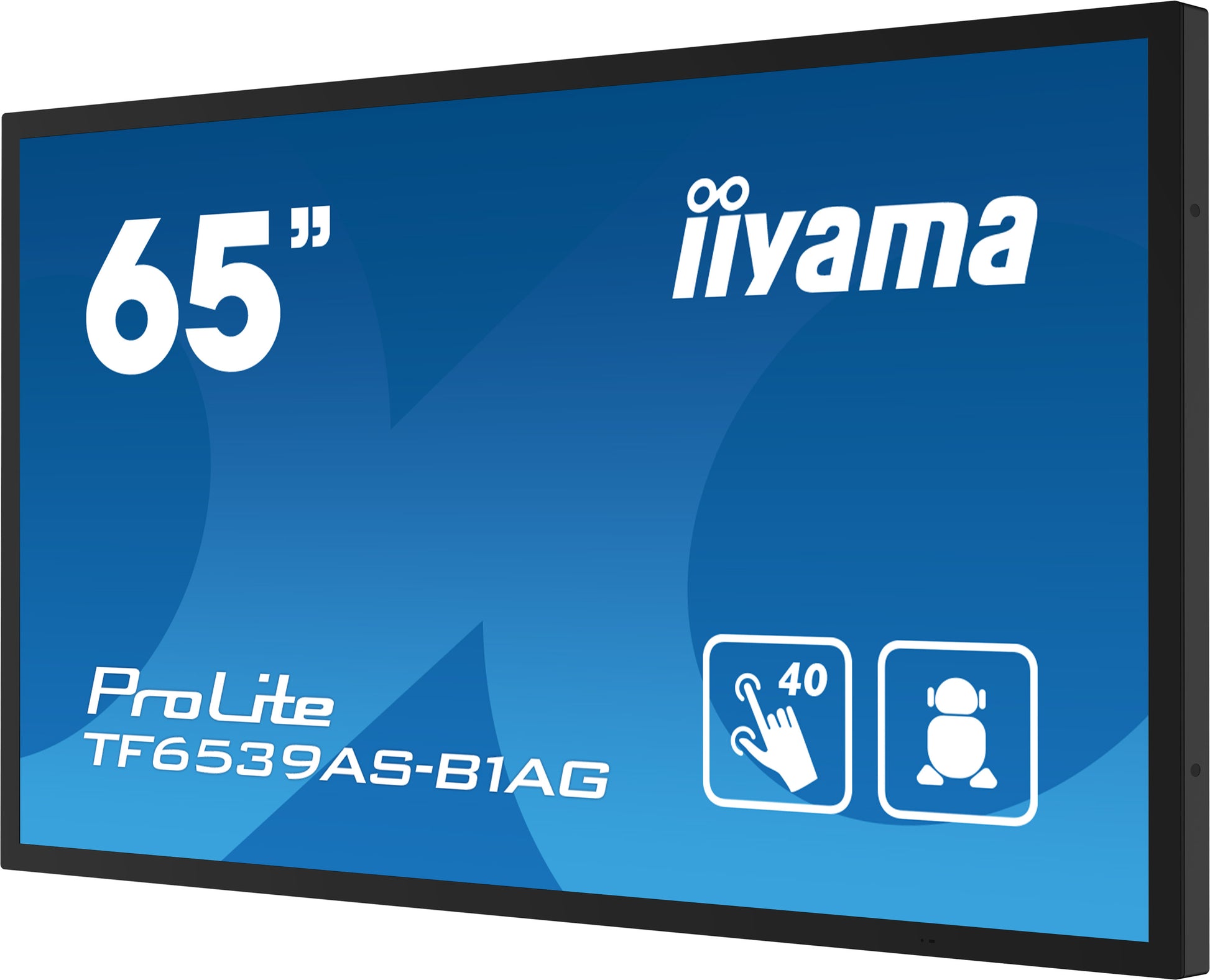 iiyama TF6539AS-B1AG 64,5" – 4K UHD, Touch, Android, 24/7, 500 cd/m²