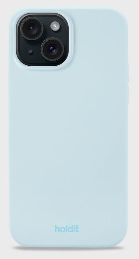 HoldIt Backcover – für Apple iPhone 17 Pro, Silikon, Hellblau