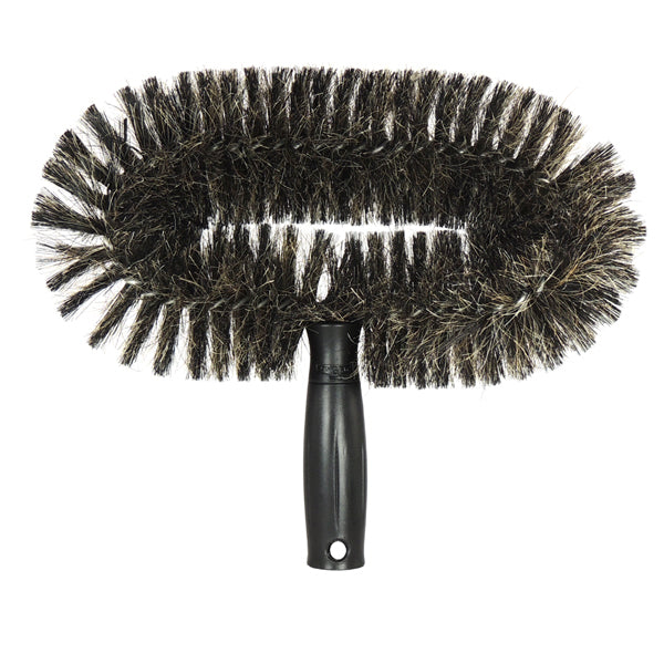 Unger Scheuerbürste oval – Rosshaar, Kunststoff, schwarz