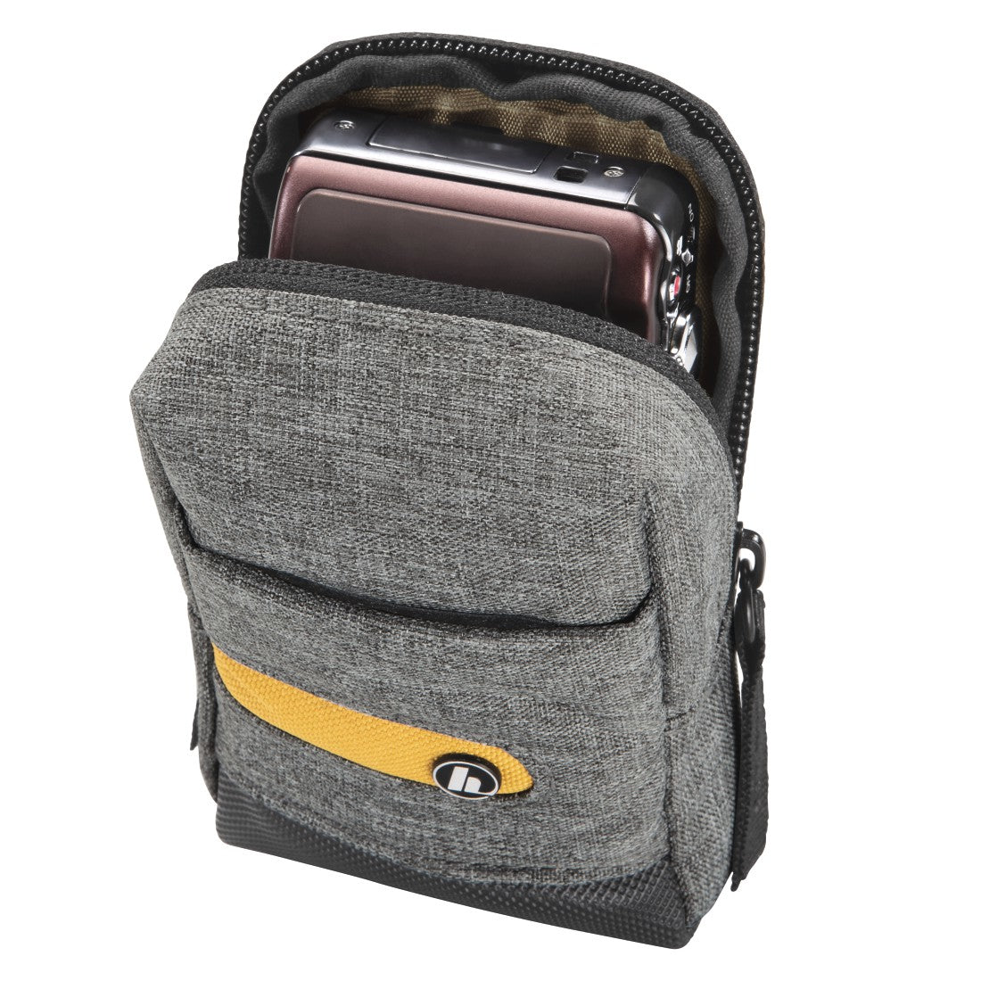 Hama Terra Gürteltasche – Polyester – für Digitalkameras – Grau