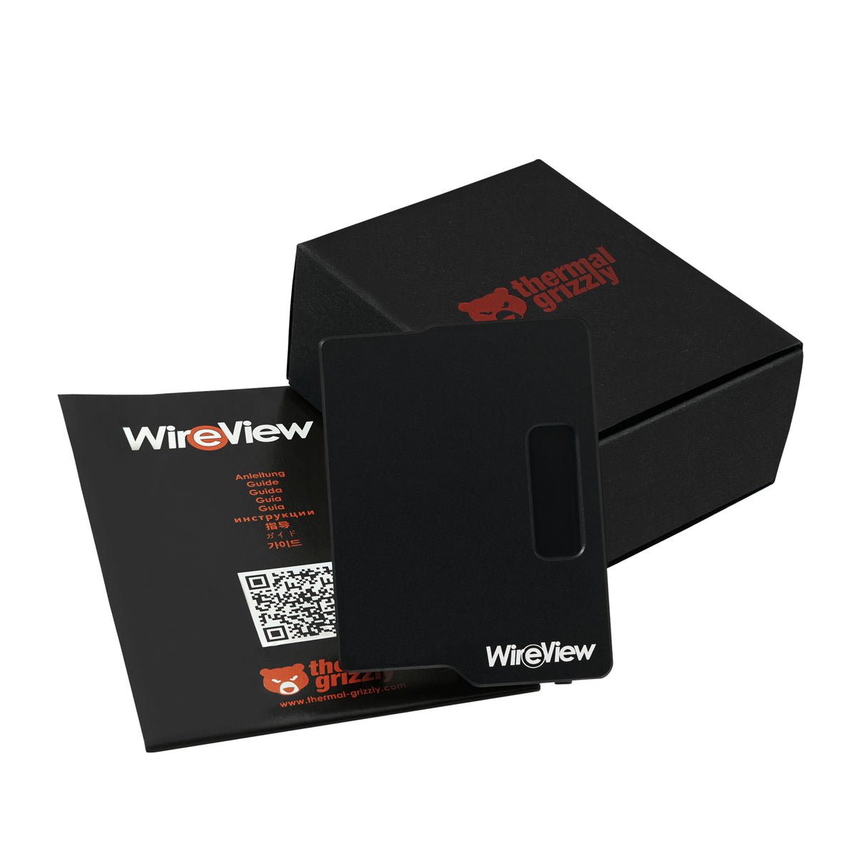 Thermal Grizzly TG-WV-P38N (WireView GPU 3×8Pin PCIe Normal) – Montagehalterung – für Universalgehäuse, Aluminium