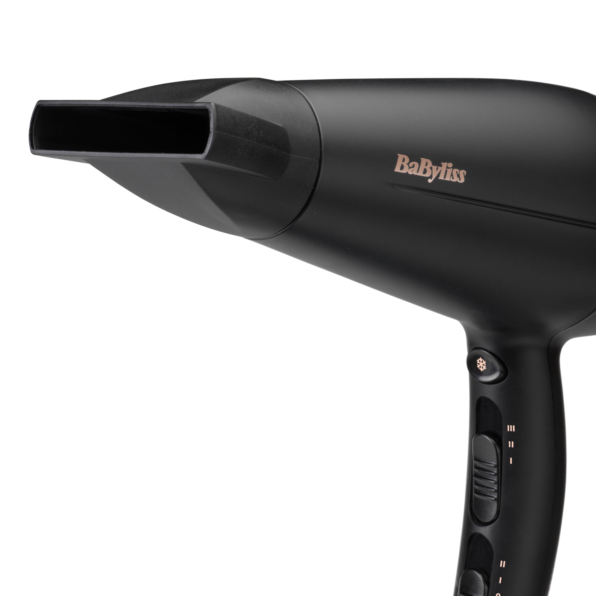 BaByliss Haartrockner D570DE – 2200 W, Ionenfunktion, Keramik-Heizsystem, 2 Geschwindigkeiten, 3 Heizstufen – Schwarz