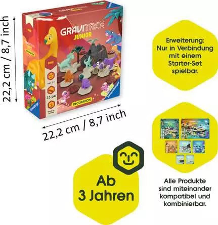 Ravensburger Dino Erweiterung – für GraviTrax – 33-teilig – ab 3 Jahren – Kunststoff – FSC