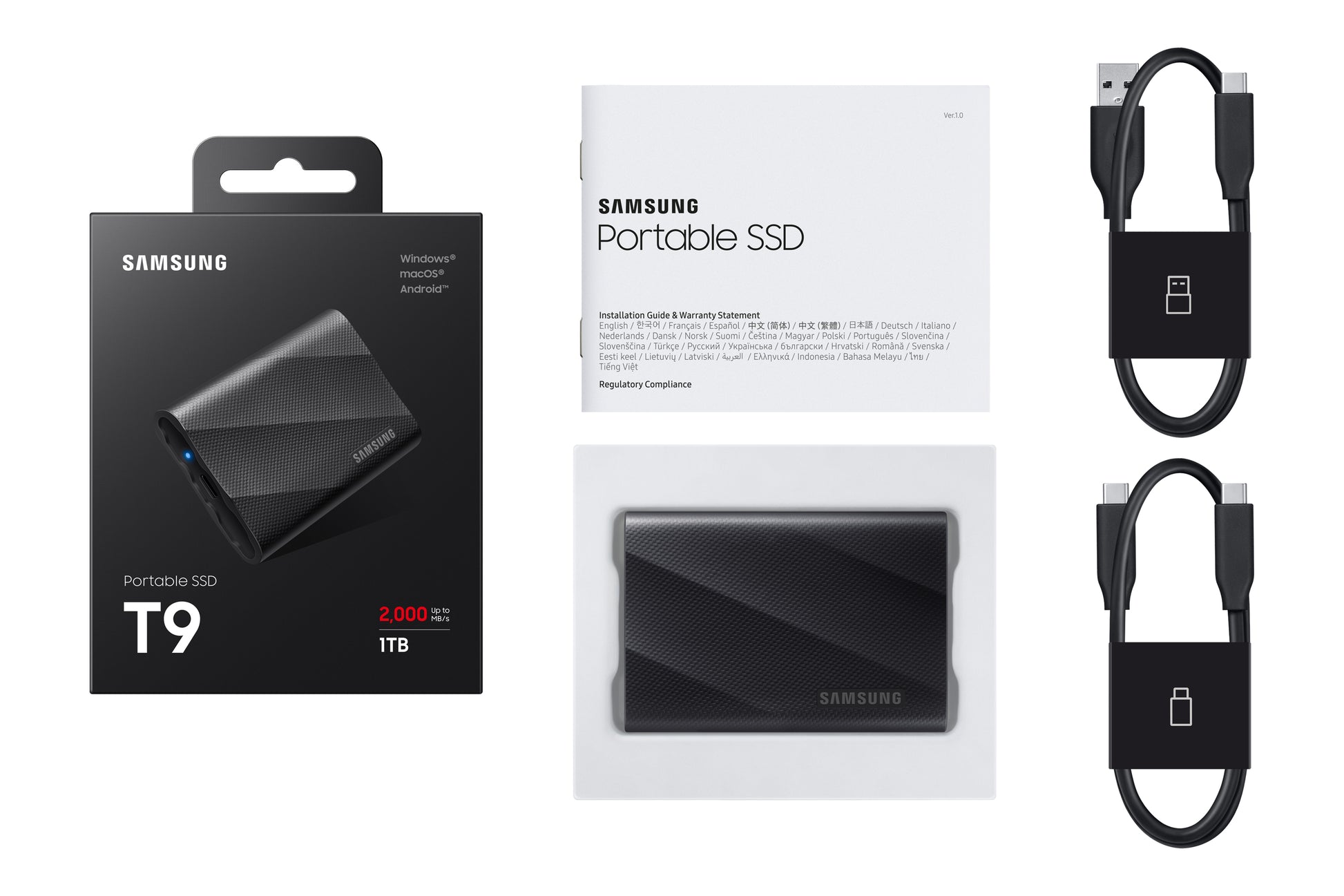 Samsung MU-PG1T0B Speichergerät – 1 TB, USB 3.2 Gen 2 Typ-C, NVMe