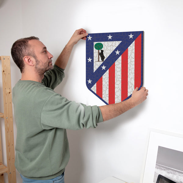 Iconic Puzzles Atletico Madrid - Logo - Logikspiel, ab 10 Jahren, 180 Min