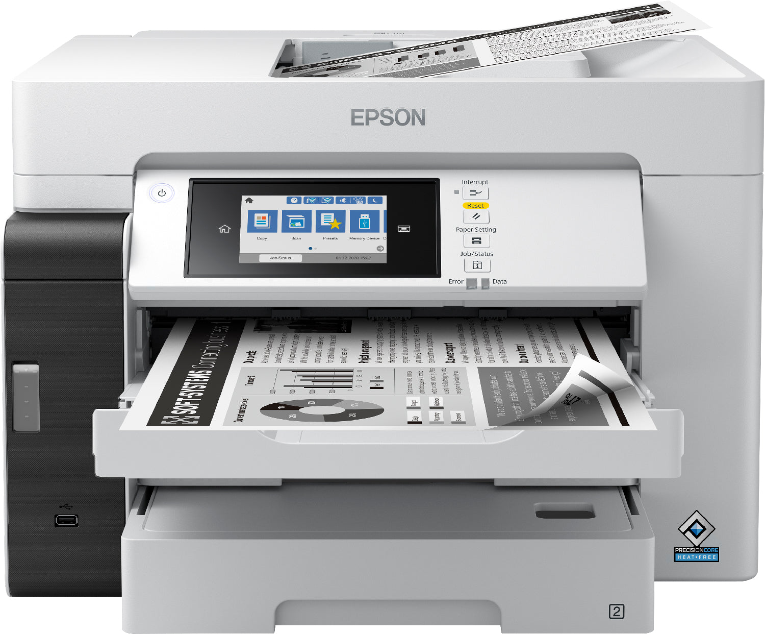 Epson EcoTank Pro ET-M16685 – S/W Tintenstrahl-MFP A3, 3-in-1 – USB/LAN/WLAN – Duplex, ADF – 25 ppm S/W