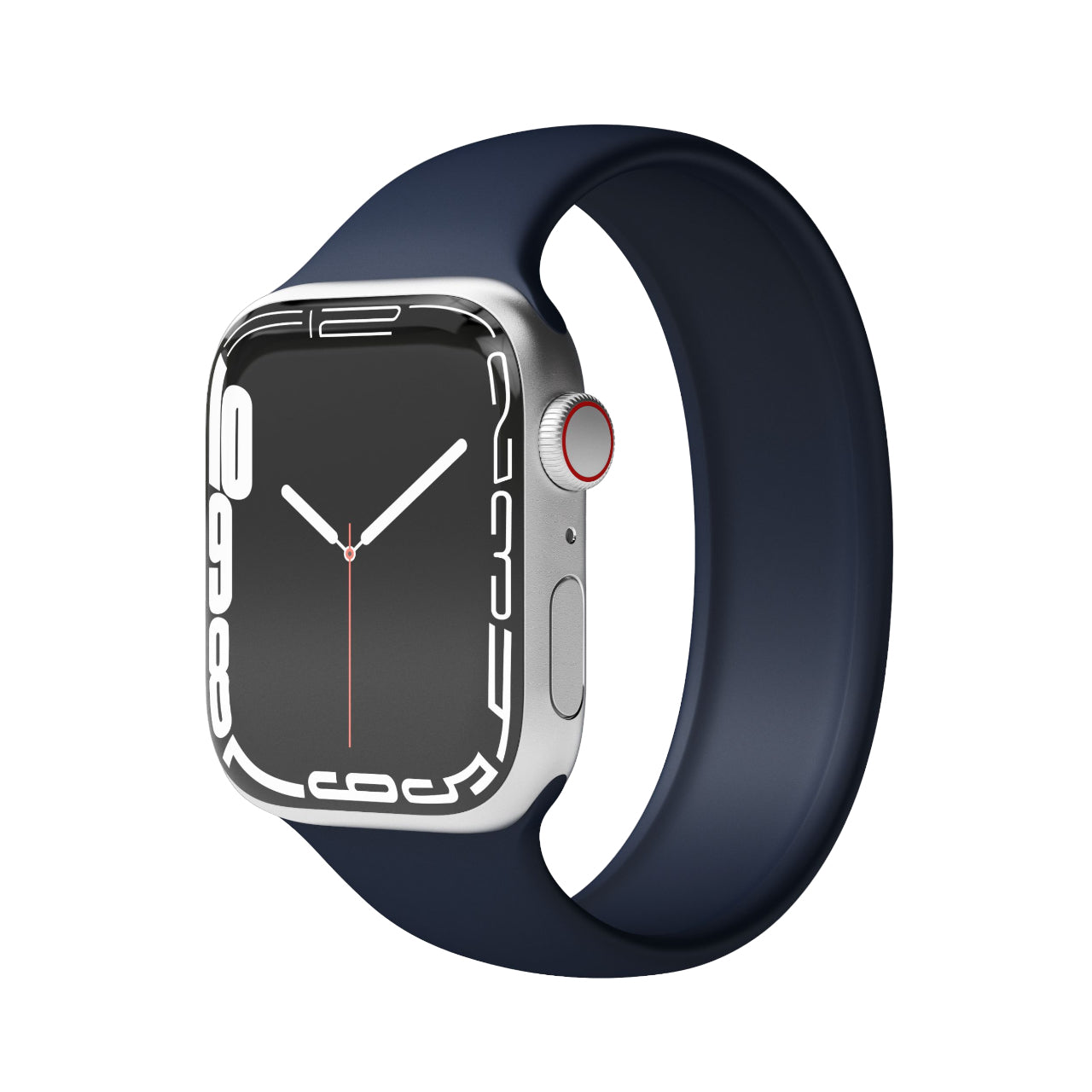 Vonmählen Solo Loop 2 – Armband – für Apple Watch (diverse Grössen), Navy, L, Silikon