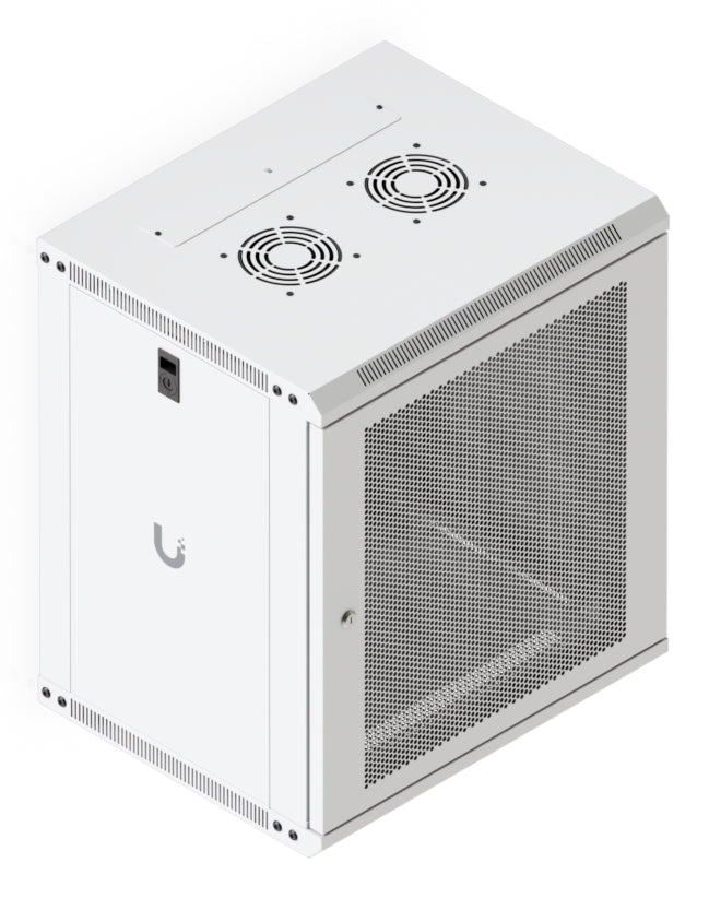 Ubiquiti UACC-Rack-12U-Wand-450-P – 19" Wandverteiler 12U, abschliessbar, 550 × 450 × 635 mm, weiss, Stahl