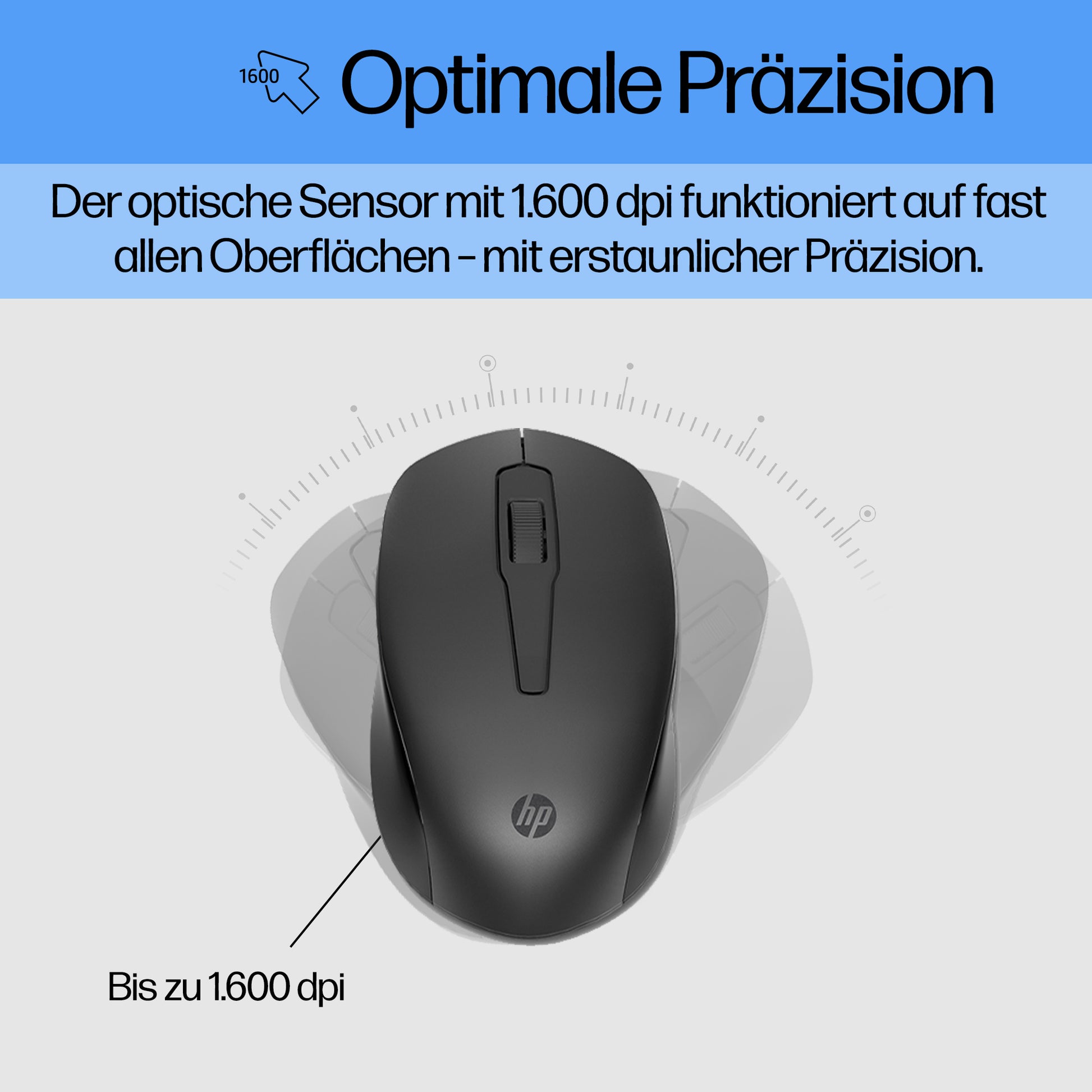 HP 330 – Tastatur-Maus-Set 100% – 2,4 GHz – Schwarz