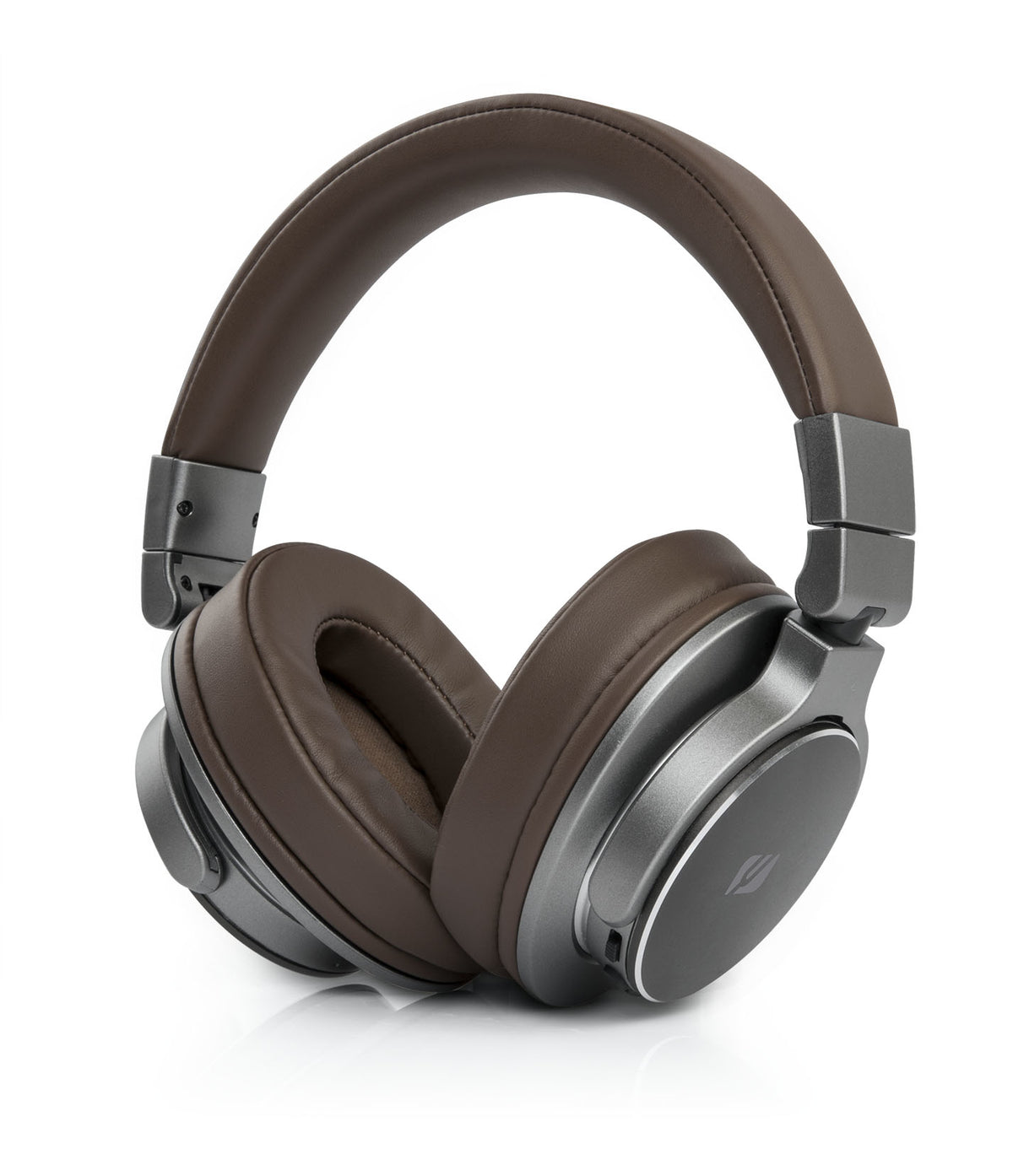 Muse M-278 BT On-Ear Kopfhörer – Stereo, Kabel + BT, 3,5 mm Klinke, BT 5,0, Braun, Silber
