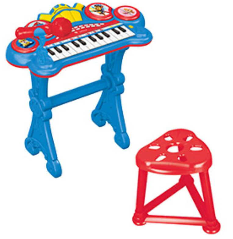 Lexibook Klavier PAW Patrol – 24 Tasten, mit Sitz, Mikrofon, Aux-In – 41 × 59 × 21 cm – ab 3 J.