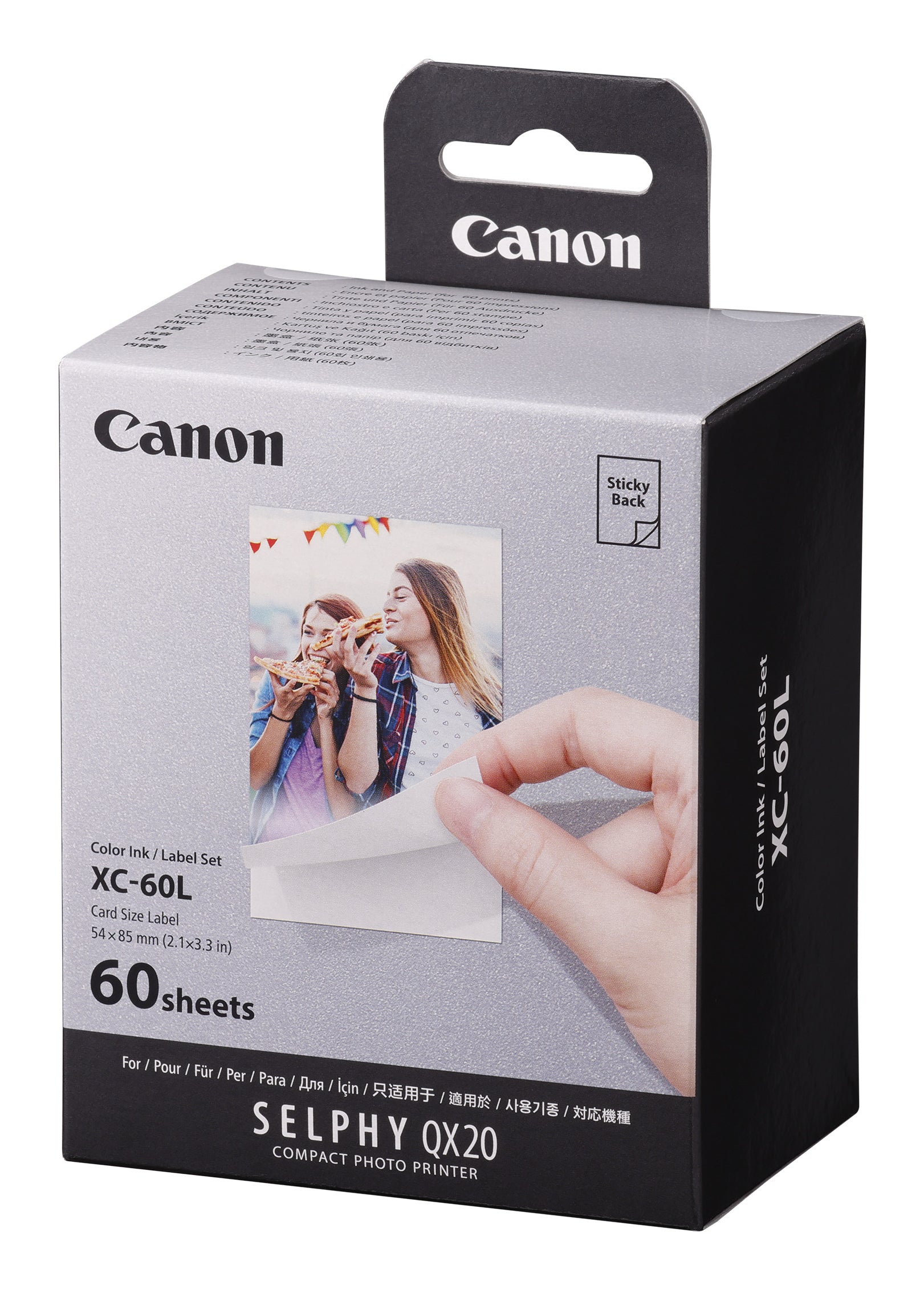Canon XC-60L Farbtinte/Kleberset – 54 × 85 mm