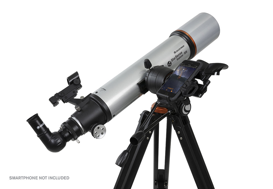 Celestron StarSense Explorer DX 102 – Refraktor, 102 mm Öffnung, 660 mm Brennweite, f/6,5, 240×, silber