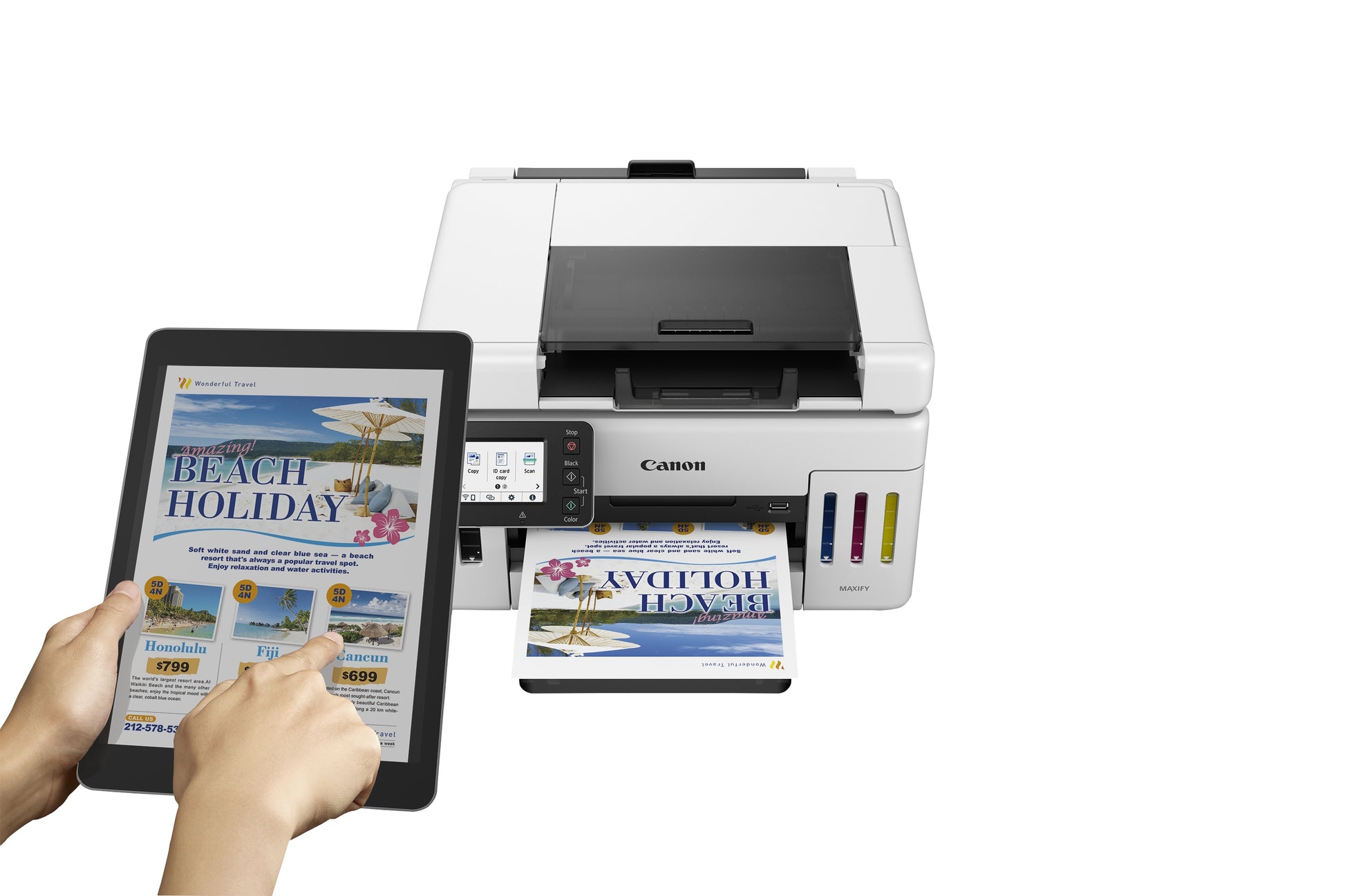 Canon MAXIFY GX6550 – Farbtintenstrahl-Multifunktionsdrucker, A4, 3-in-1, Duplex, ADF, WLAN/LAN, AirPrint