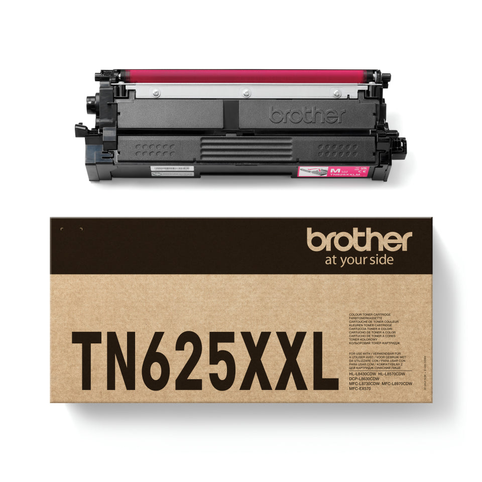 Brother TN-625XXLM Magenta Toner – 6'500 Seiten – für Brother HL-L8430CDW/HL-L8570CDW/MFC-L8730CDW und andere