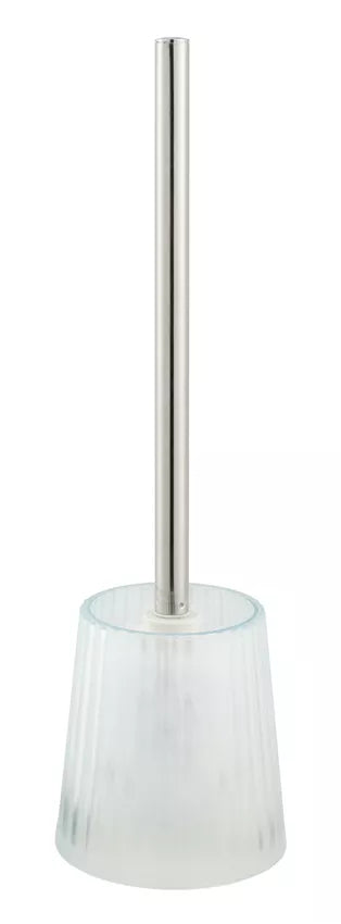Diaqua Priscilla – WC-Bürstenset – Kunststoff, Metall chrom, transparent, H 38 cm, Ø 11 cm