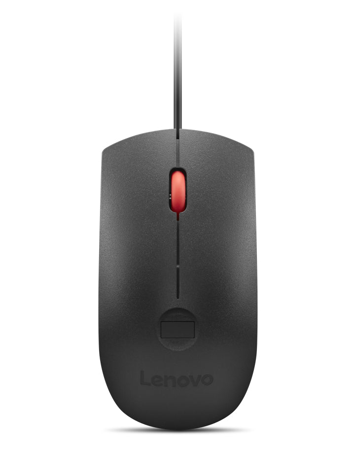 Lenovo FP USB MC G3 – Maus – Kabelgebunden (USB‑A), beidhändig, Schwarz