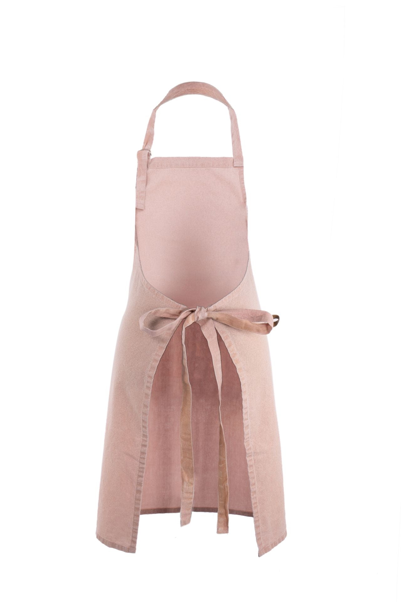 Tiseco Kochschürze Myrna – mit Tasche, maschinenwaschbar – Bio-Baumwolle – Rosa – 74 × 85 cm