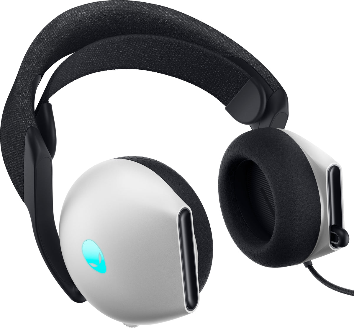 Alienware AW520H Gaming-Headset – Over-Ear, Stereo, Kabelgebunden, 3,5 mm Klinke + USB, Weiss