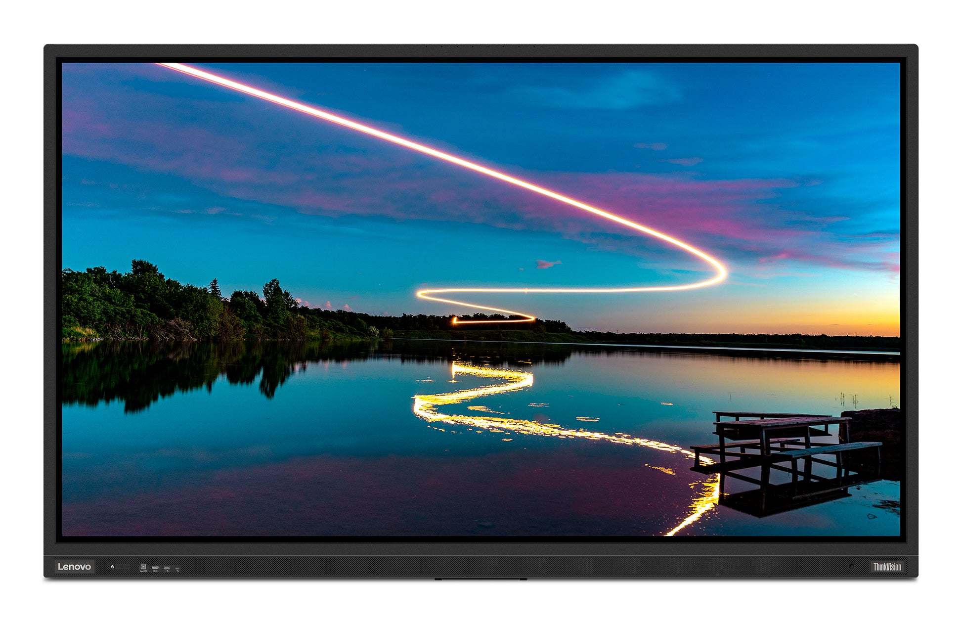 Lenovo ThinkVision T86 – 86" Touch, 3840 × 2160 (4K), VA, Webcam, LAN