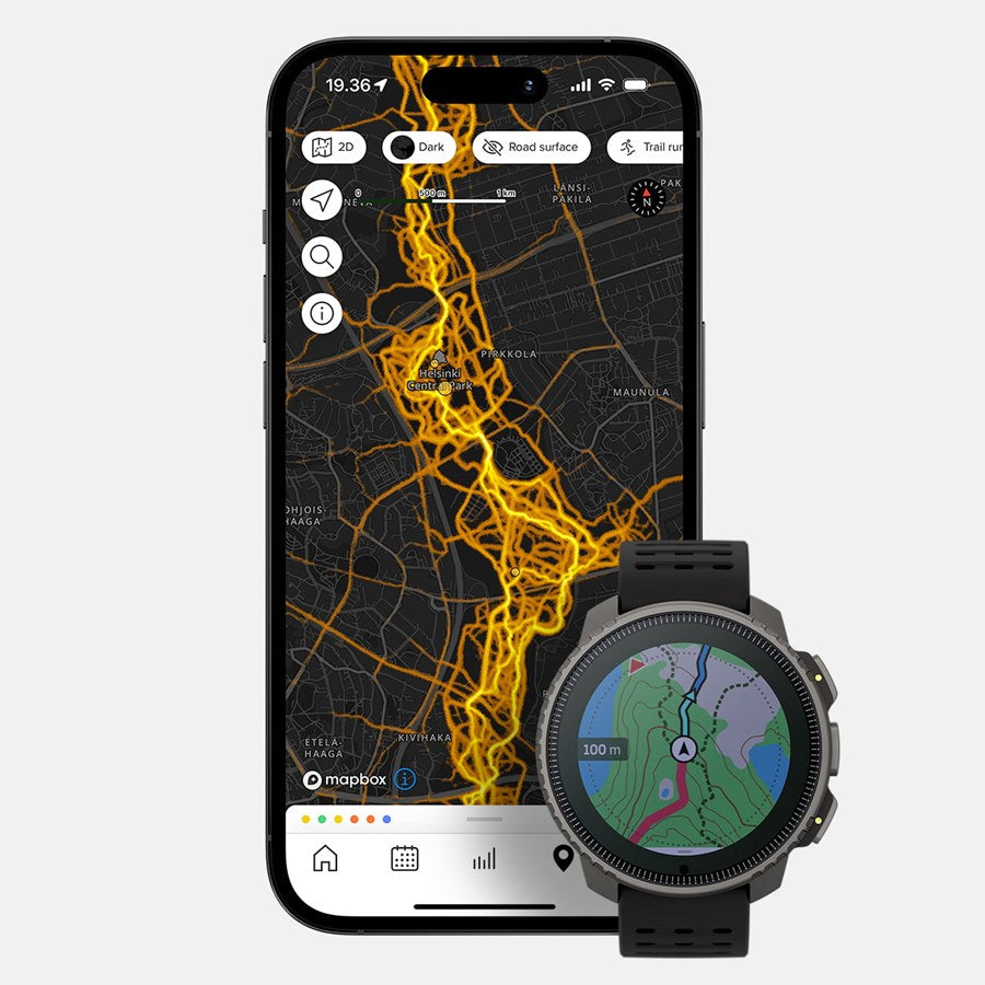 Suunto Vertical Solar 49 mm GPS – Glasfaserverstärktes Polymer Schwarz, Sportband, S/M, 100 m
