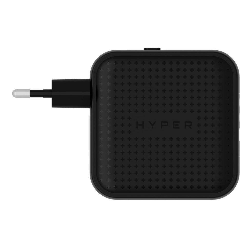 HYPER HJ1003BKWWGL USB-Ladegerät 70 W – USB-C×2, USB-A×1 – PD 3.0, GaN – für Laptop, Smartphone, Tablets