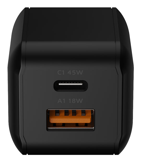 Xtorm XECNG451 USB-Ladegerät 45 W – USB-C×1, USB-A×1 – PD, QC 3.0, GaN