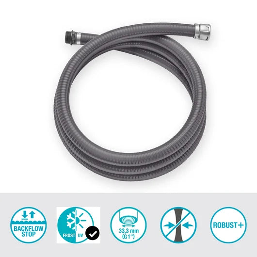 Gardena Saugschlauch – 25 mm, 4 m, Schwarz
