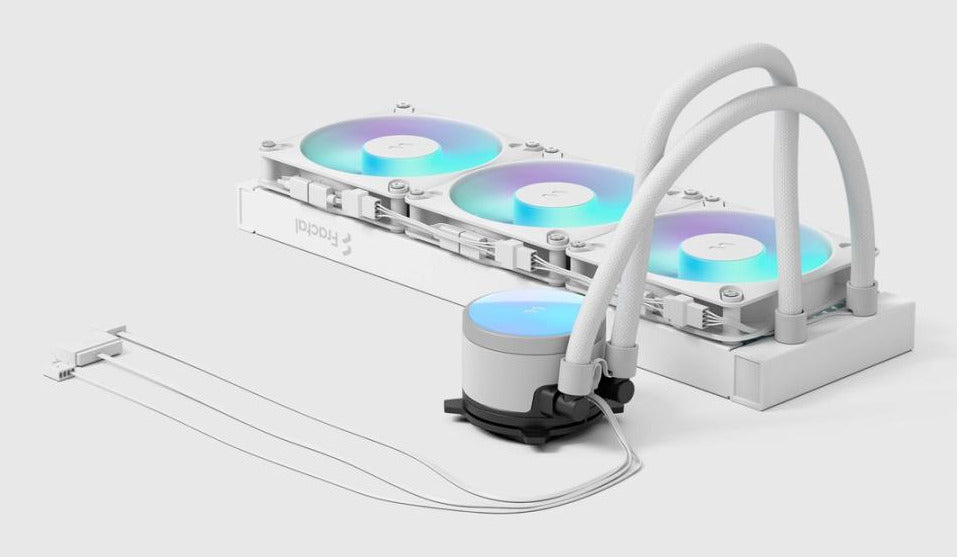 Fractal Design Radius 360 RGB – AIO-Flüssigkeitskühler – 3×120 mm Lüfter, RGB, für LGA 1200, AM4, AM5