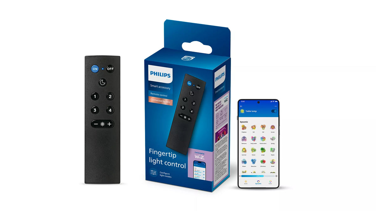 Philips by Signify Philips Fernbedienung – WLAN/Bluetooth, für WiZ, IP20 – 1 Stk. – Schwarz