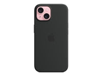 Apple Backcover – für Apple iPhone 15, MagSafe, Mikrofaser+Silikon, Schwarz