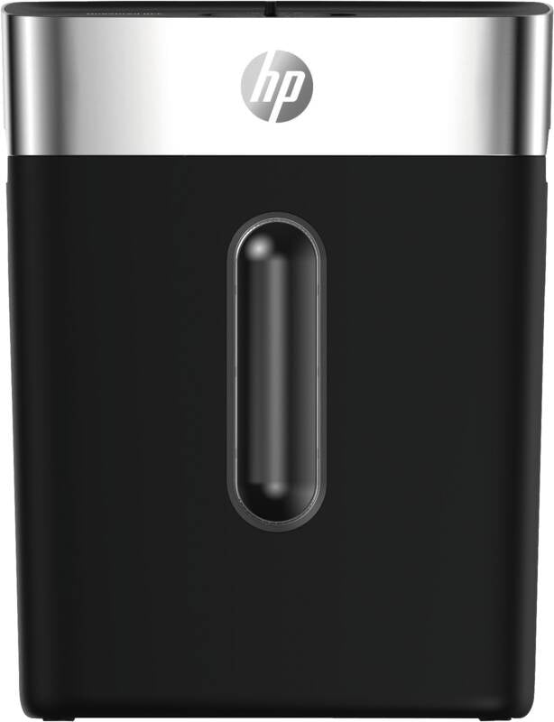 HP Oneshred 8Cc Aktenvernichter – Partikelschnitt, P-5, 5 mm, 8 Blatt, 22,55 l, Kreditkarten