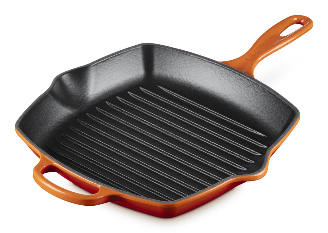Le Creuset Fonduepfanne Signature – Ø 37 cm, Gusseisen, für Induktion, Gas, Glaskeramik – Schwarz/Orange