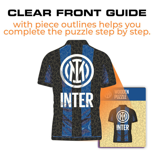 Iconic Puzzles Puzzle FC Inter Mailand Trikot – 150 Teile – 21 × 27 cm – ab 10 J.