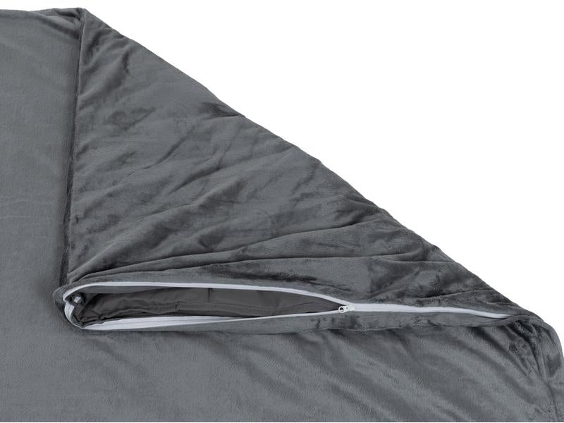 Cocon Gewichtsdecke 6,5 kg, Grau – Öko-Tex Standard 100, Grösse 160 × 210 cm