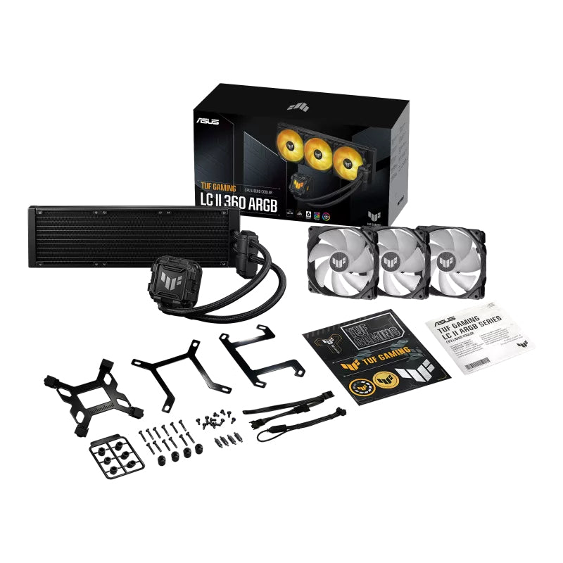 ASUS TUF Gaming LC II 360 ARGB – Flüssigkeitskühlung – 360 mm, 3×120 mm, für LGA 1700, AM5, AM4 und andere
