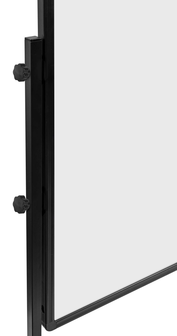 Legamaster Stellwand – 1'200 × 1'500 mm, Whiteboard-Oberfläche, Weiss, mit Rollen, doppelseitig