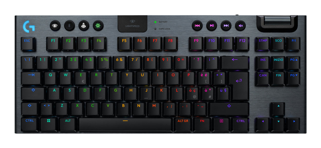 Logitech G G915 X LIGHTSPEED – Gaming-Tastatur TKL – Mechanisch – Bluetooth & 2,4 GHz – QWERTY (IT) – RGB