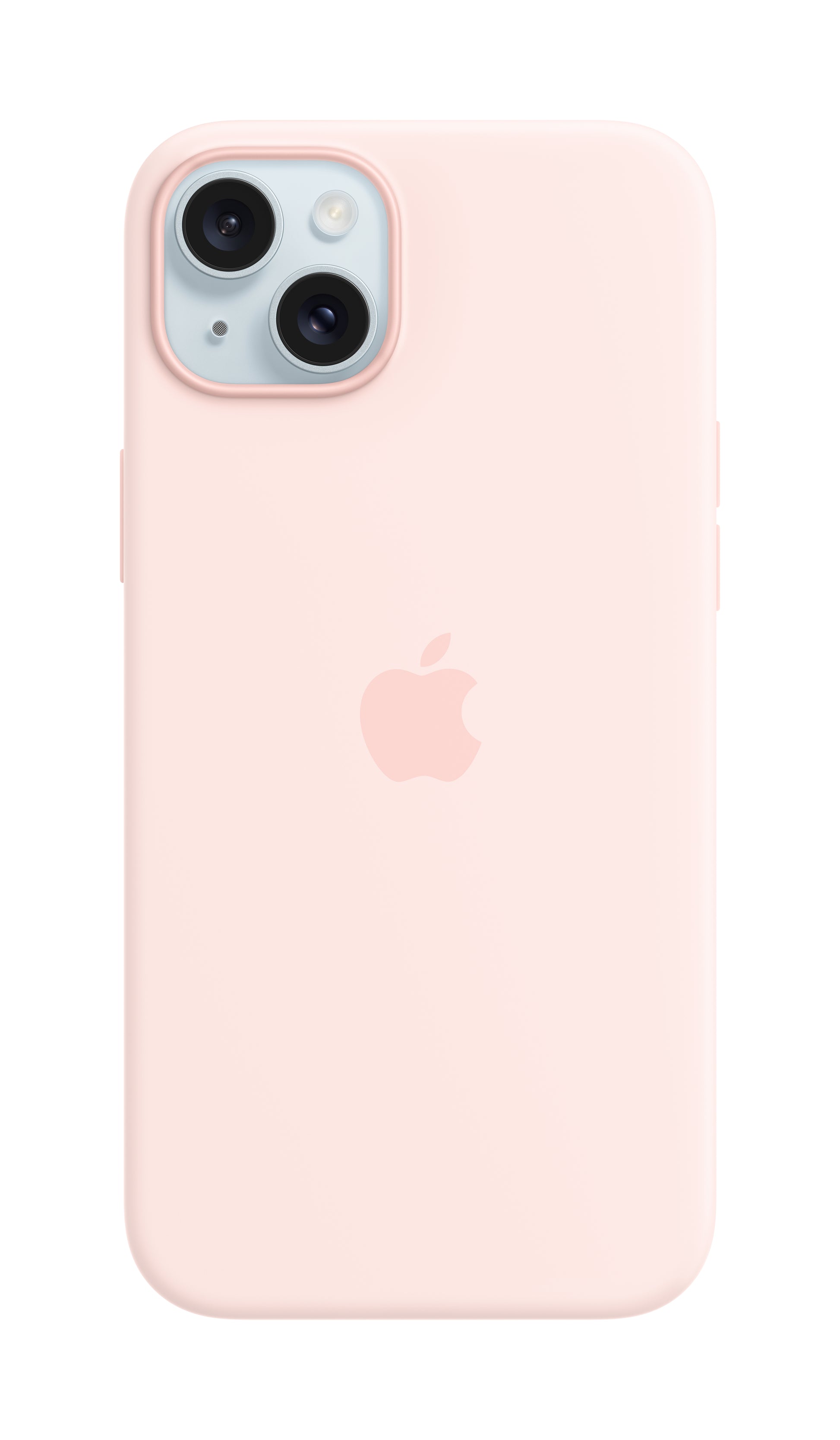 Apple Backcover – für Apple iPhone 15 Plus – hellrosa – Silikon, MagSafe-kompatibel