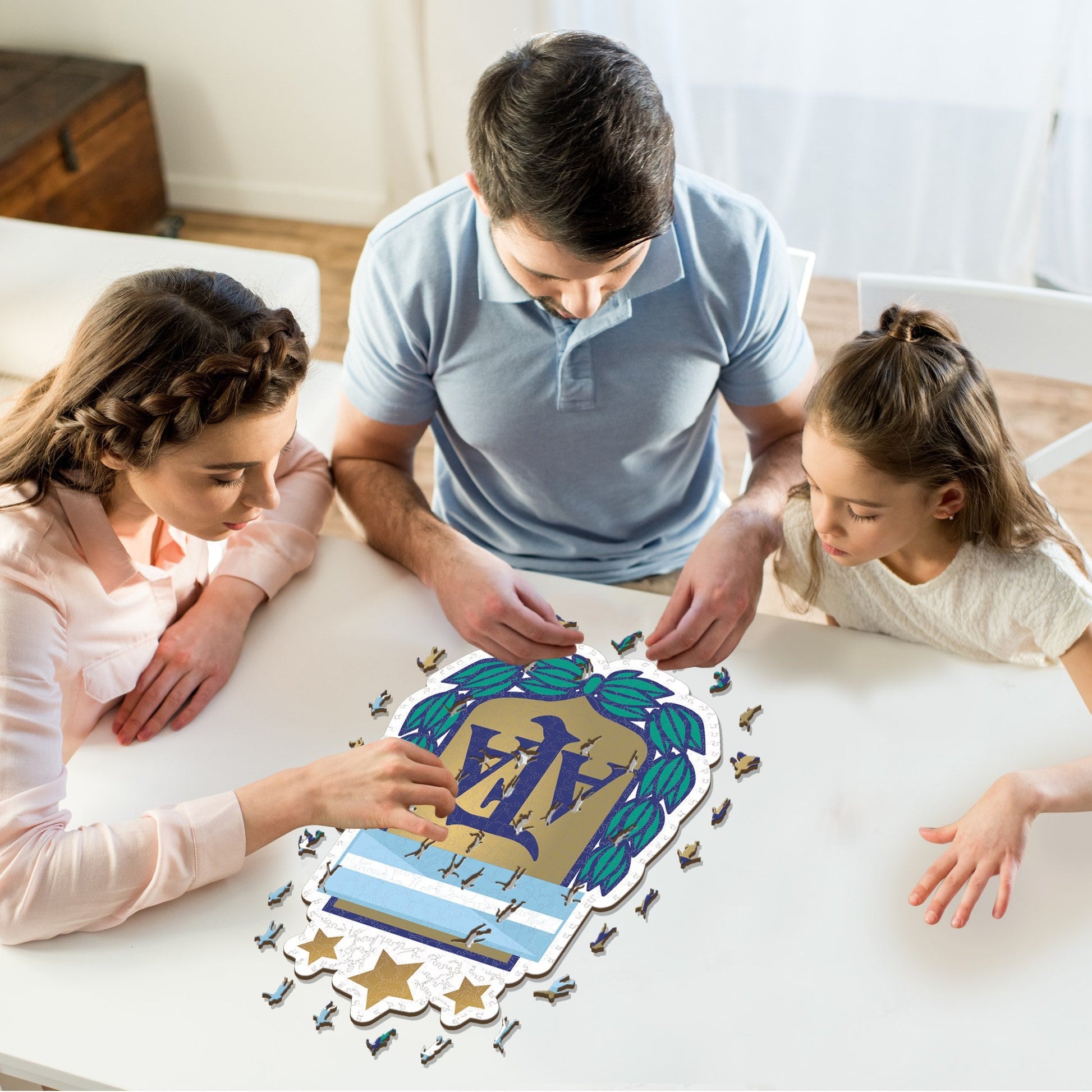 Iconic Puzzles Nationalmannschaft Argentinien Logo – Logikspiel, ab 10 Jahren