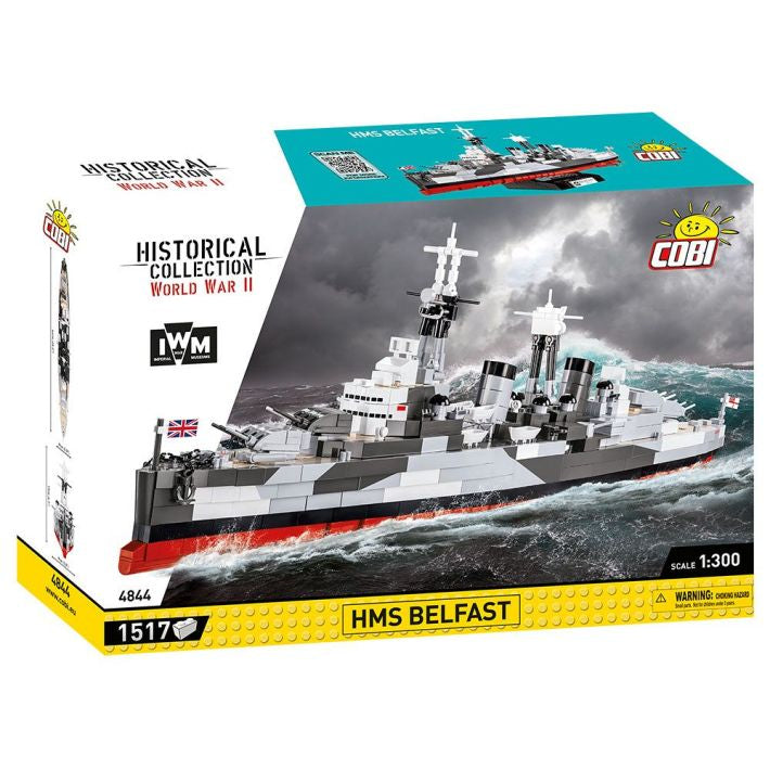 COBI 3D Puzzle HMS Belfast – 1517 Teile – 9 × 20 × 64 cm – ABS Kunststoff – ab 10 J.
