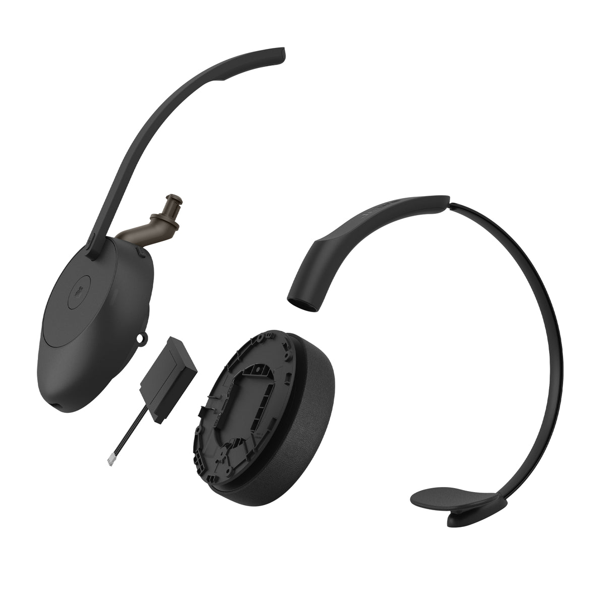 Jabra Evolve3 65 MS Office-Headset – On-Ear, Mono, BT, MS Teams zertifiziert, mit USB-C-Dongle, Schwarz