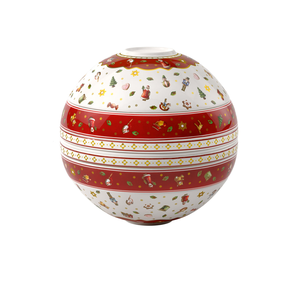 Villeroy & Boch Schale – 500 ml, Ø 24 cm, H 28,8 cm, Porzellan, Rot, spülmaschinenfest