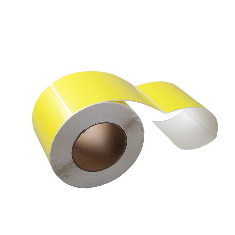 Capture Drucketiketten, 80 mm × 30 mm, Gelb, Permanentkleber, 1'000 Etiketten/Rolle, 24 Rollen