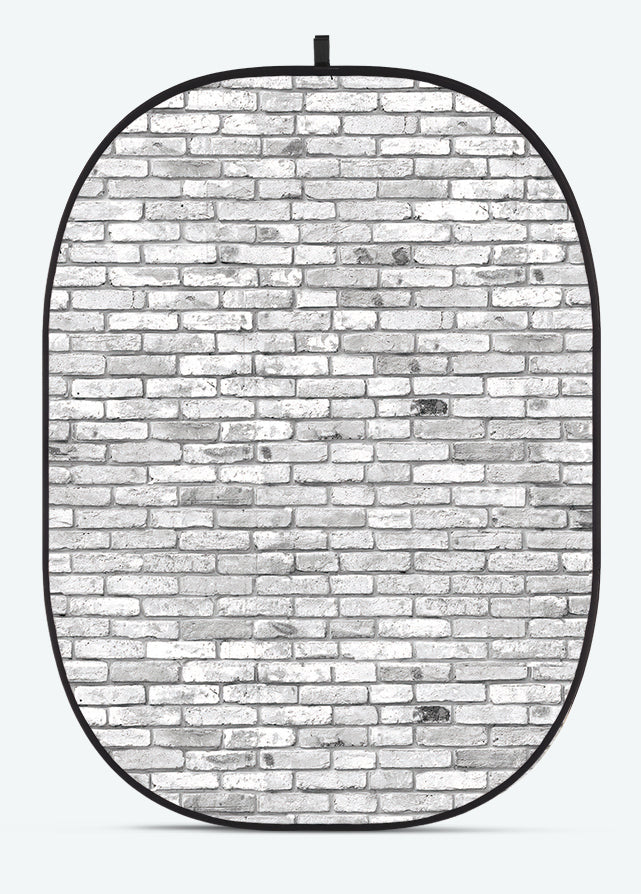 Godox CBA-WB0004 Faltbarer Hintergrund – 1500 × 2000 mm – Grau, Backsteinmuster