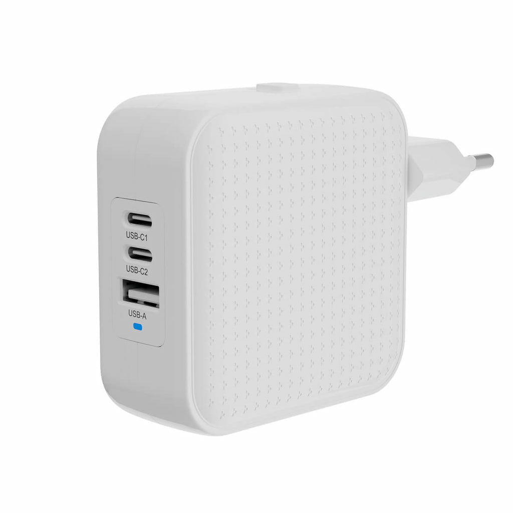 Hyper Netzteil – 70 W, 2× USB-C + 1× USB-A, PD, PPS, QC, GaN – für Laptop, Smartphone, Tablets