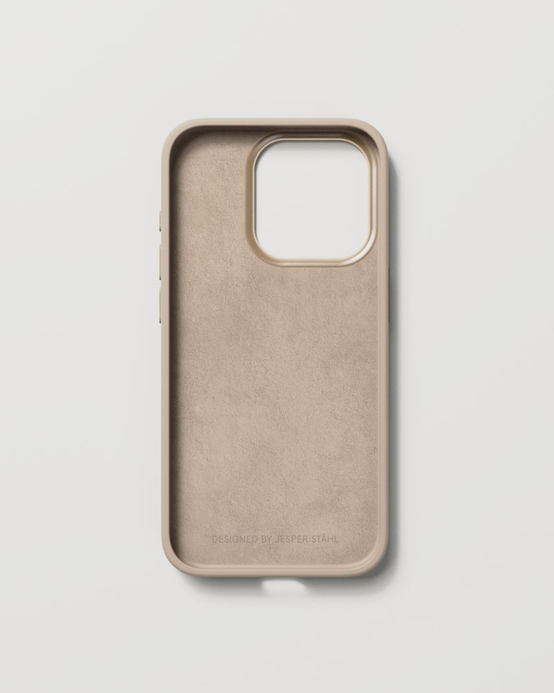 Nudient – Backcover – für Apple iPhone 15 Pro – Leinenbeige