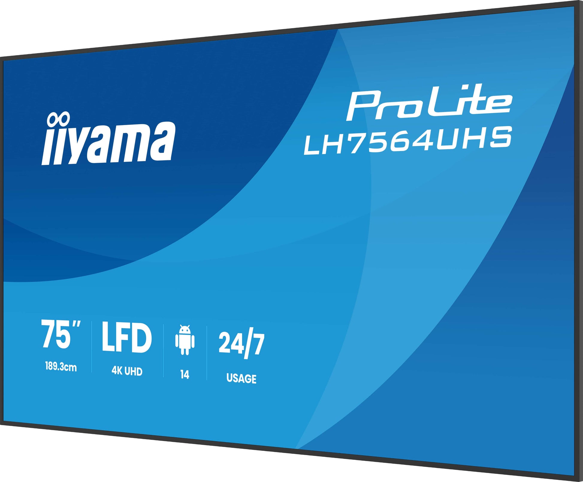 iiyama ProLite – Signage-Display, 75", Ultra HD 4K, 500 cd/m², VA